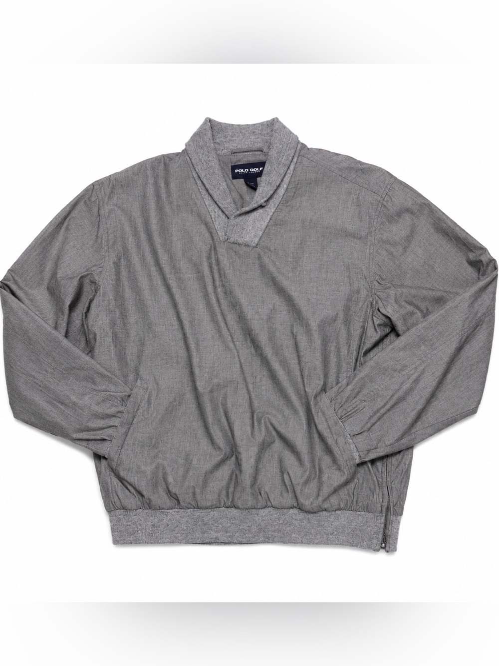 Polo Golf Ralph Lauren Men's Gray Cotton Lined Golf Jacket Size L